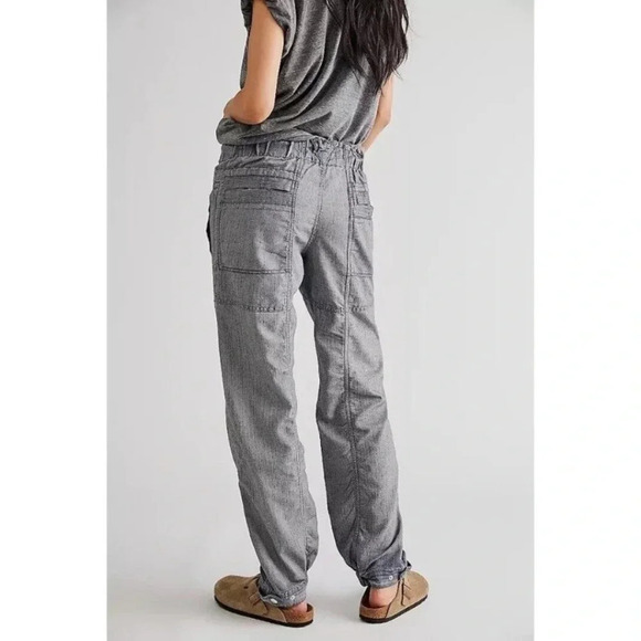 New Free People Angelo Denim Pull On Jeans Pants Drawstring Slouchy XS - Picture 6 of 15